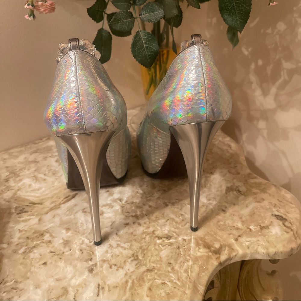 Lanvin Holographic Python Pumps - image 4